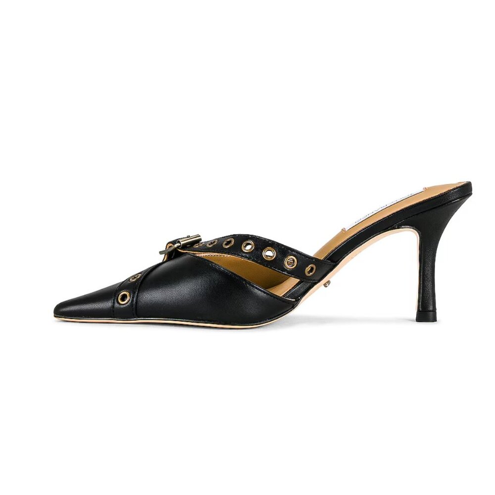Tony Bianco Savoir Mule in Black Nappa | Size 9